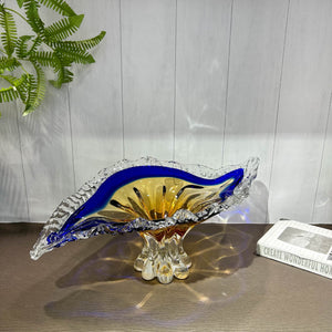 Blue Horizon Charm Handblown Glass Vase & Decorative showpiece