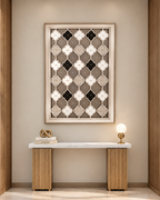 Mosaic Symphony Hand Painted Decorative Wall Paintings for Living Room