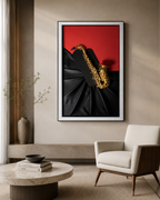 Saxophone Spotlight Pop Art Shadow Box Wall Decoration Piece