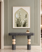 Wildflower Serenity Hand painting for Home Wall (With Outer Floater Frame) (47x31.5 Inches)