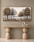 Whispering Trees Hand Painted Decorative Wall Paintings for Living Room