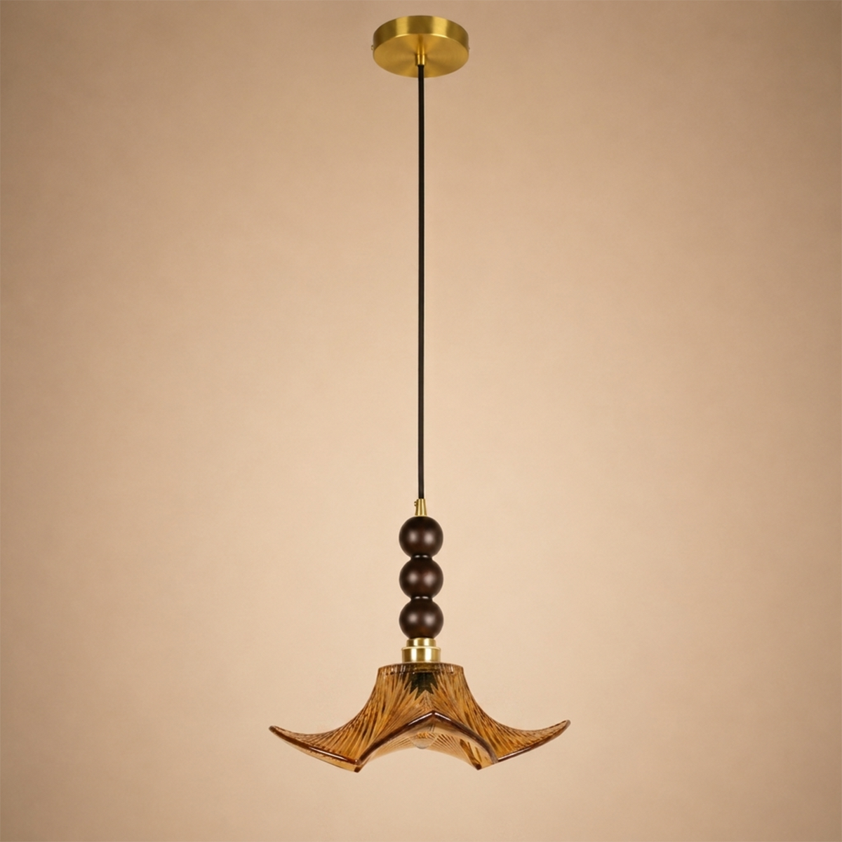 Ebon Flora Pendant Light For Home  & Item  for Home Decoration - Amber