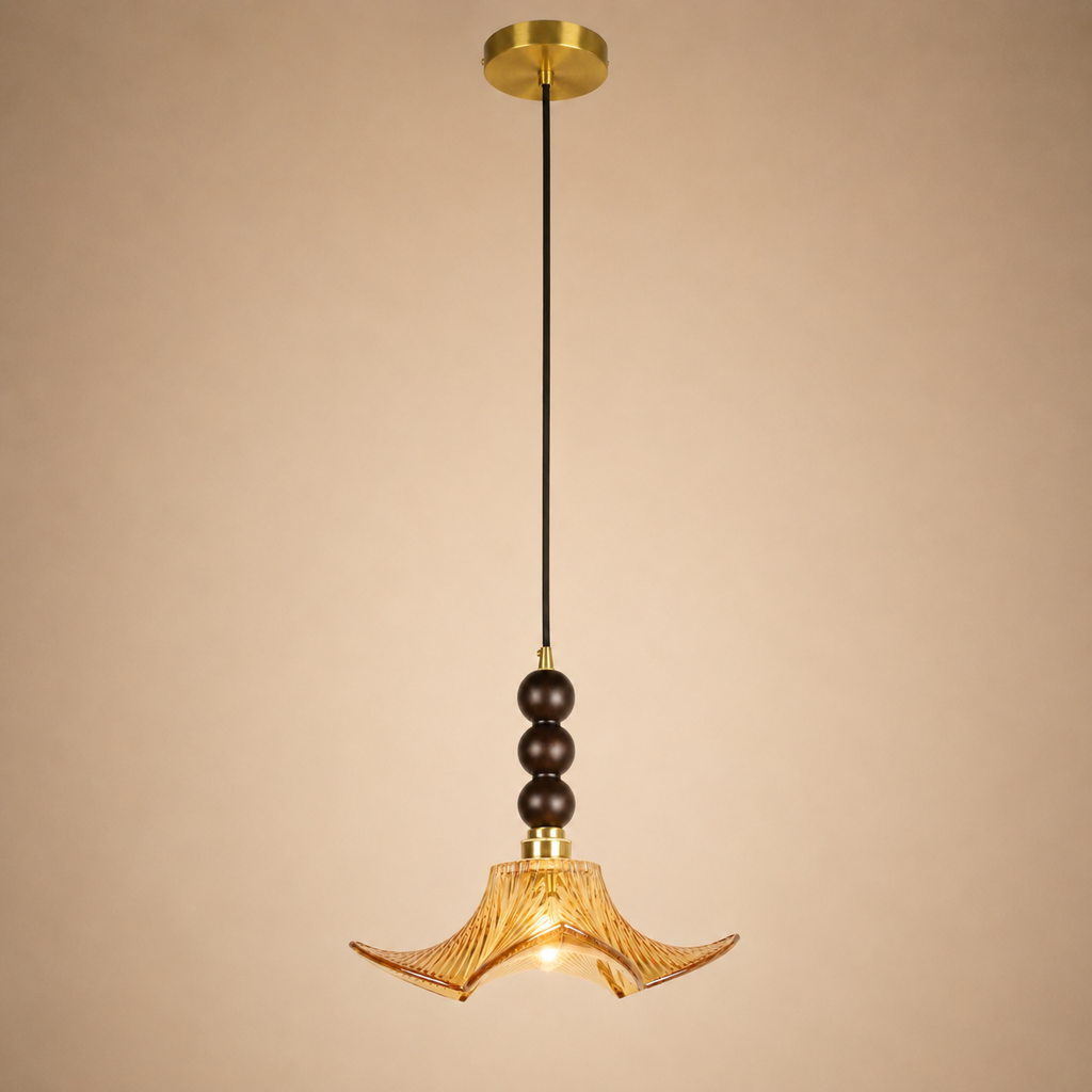 Ebon Flora Pendant Light For Home  & Item  for Home Decoration - Amber