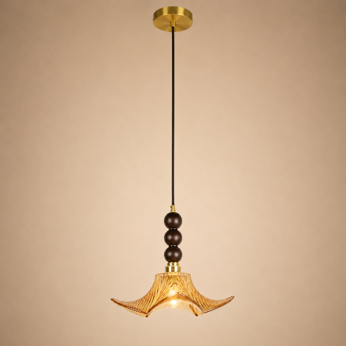 Ebon Flora Pendant Light For Home  & Item  for Home Decoration - Amber