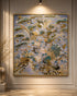 Garden of Majesty Handmade Wall Painting for Home & Wall Decoration Item ( 35.5x35.5 Inches )
