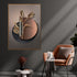 Charismatic Copper Crystal Glass Painting modern Art (L)