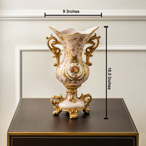 Floral Crown Decorative Vase  & Showpiece & Items for Room Decoration