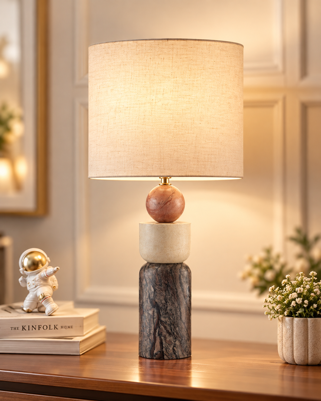 Earthstone Table Lamp & Home Decoration Items
