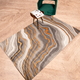 Earthy Textured  Abstract Floor Rug (6.5 X 9.5 Feet)