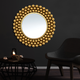 Pearl Encrusted Round Wall Mirror - Small