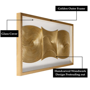 Cosmic Currents Shadow Box for Wall Decoration