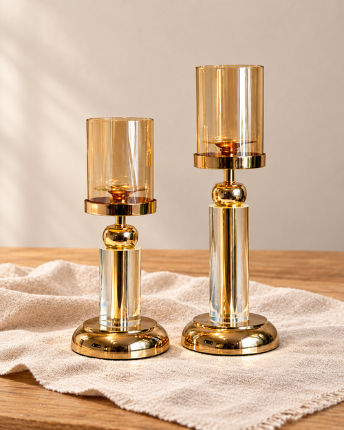 Verona Majesty Candle Stand For Home & Item for Home Decoration - Set of 2