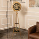 Chrono Luxe Tripod Base Luxury Designer Floor Clock With Moving Gear Mechanism (Steel Body)