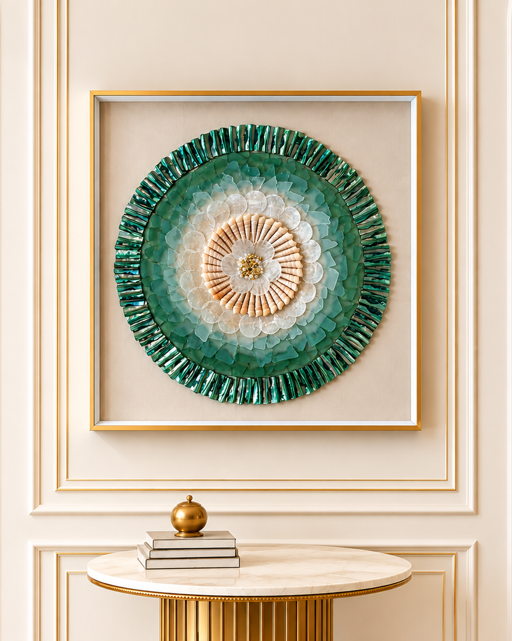 Sea Blossom Shadow Box Home Decoration Item