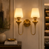 Elysian Curve Wall Light for Living Room - Double Sconce