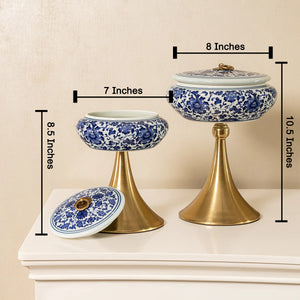 Veloura Crest Decorative Jar & Showpiece