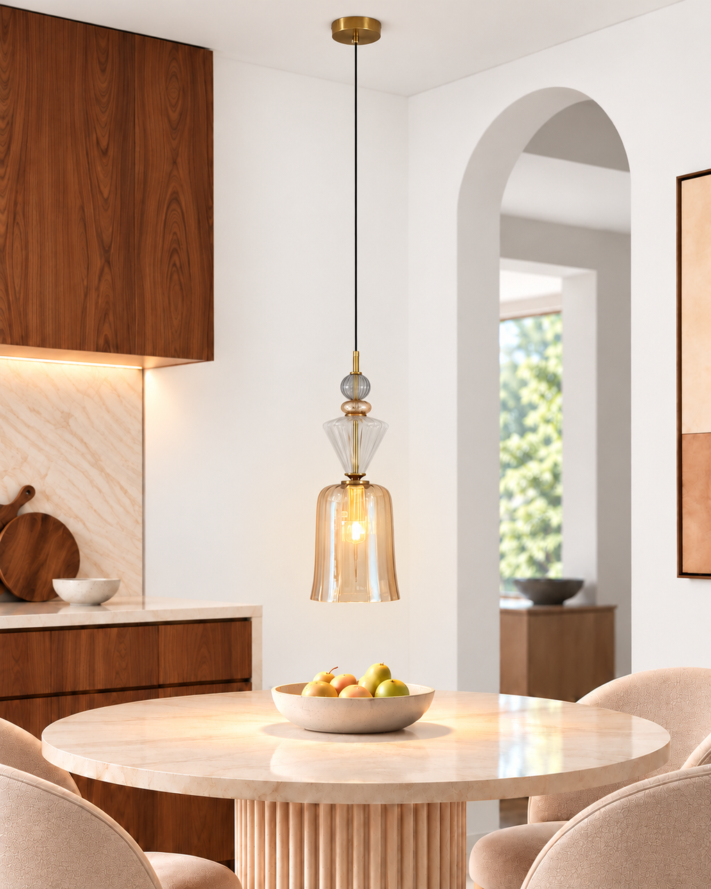 Zarelle Pendant Light For Home & Item for Home Decoration - Amber