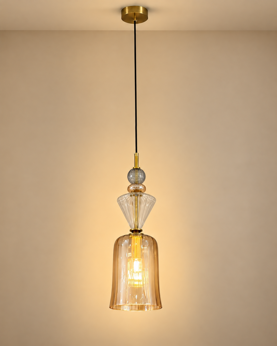 Zarelle Pendant Light For Home & Item for Home Decoration - Amber