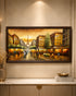 Evening in Paris 100% Hand Painted Wall Art Paintings for Home & Item for Wall Decoration ( 47 x 23.5 Inches )