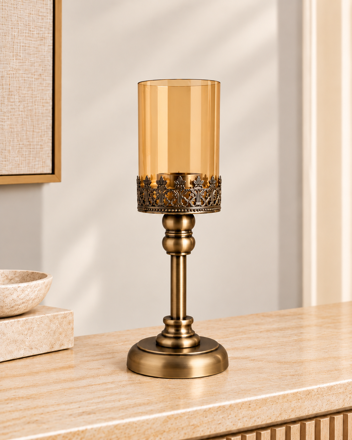 Classic Allure Candle Stand For Home & Item for Home Decoration - Medium