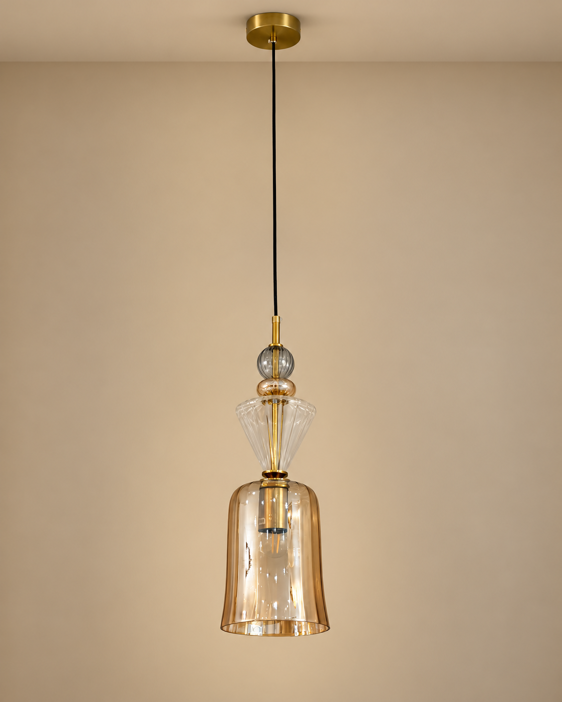 Zarelle Pendant Light For Home & Item for Home Decoration - Amber