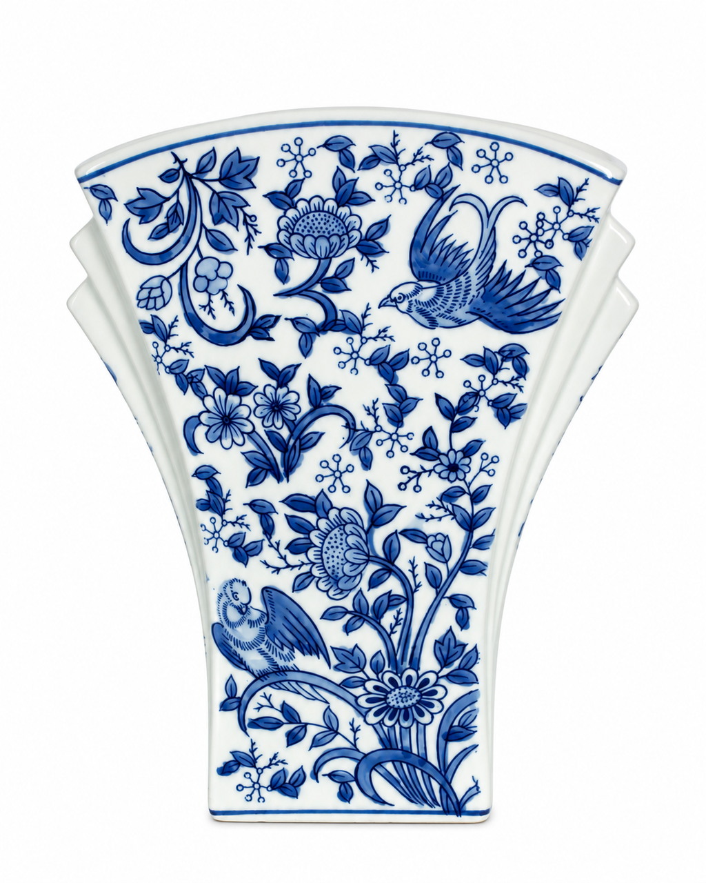 Classic Charm Decorative Vase For Home & Item for Home Decoration (Blue Pottery )