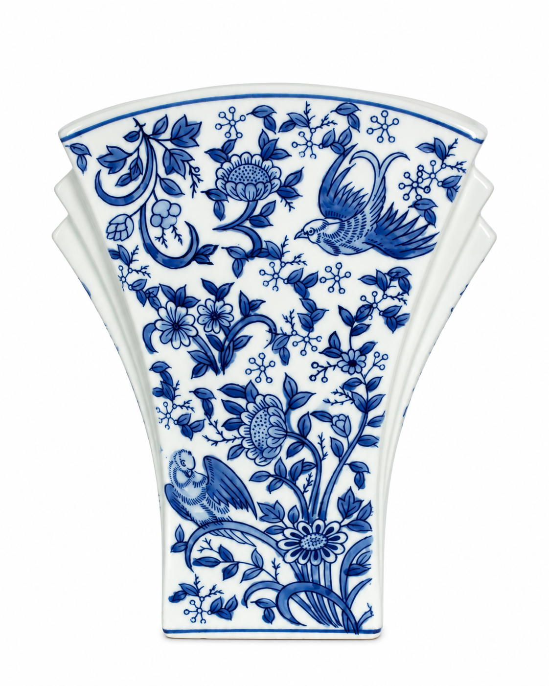 Classic Charm Decorative Vase For Home & Item for Home Decoration (Blue Pottery )