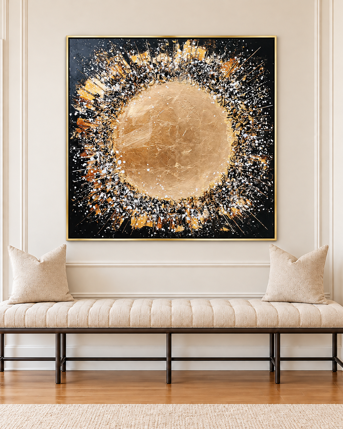 Cosmic Burst Opulence Modern Wall Art (40 x 40 Inches)