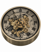 Time Traveller Wall Clock Luxury Designer Silent Movement Wall Clocks for the Home With Moving Gear Mechanism Buy Wall Clock Online (Steel Body) - Big