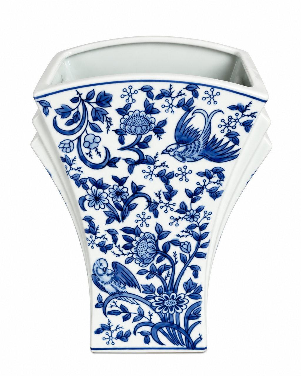 Classic Charm Decorative Vase For Home & Item for Home Decoration (Blue Pottery )