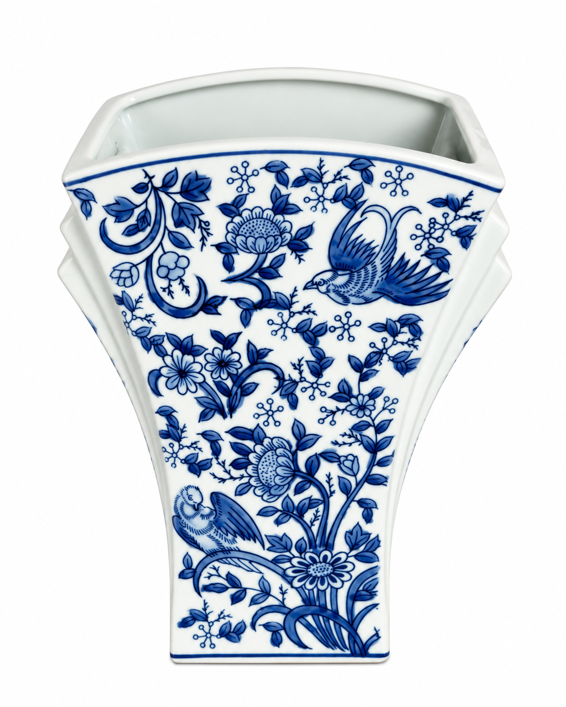 Classic Charm Decorative Vase For Home & Item for Home Decoration (Blue Pottery )