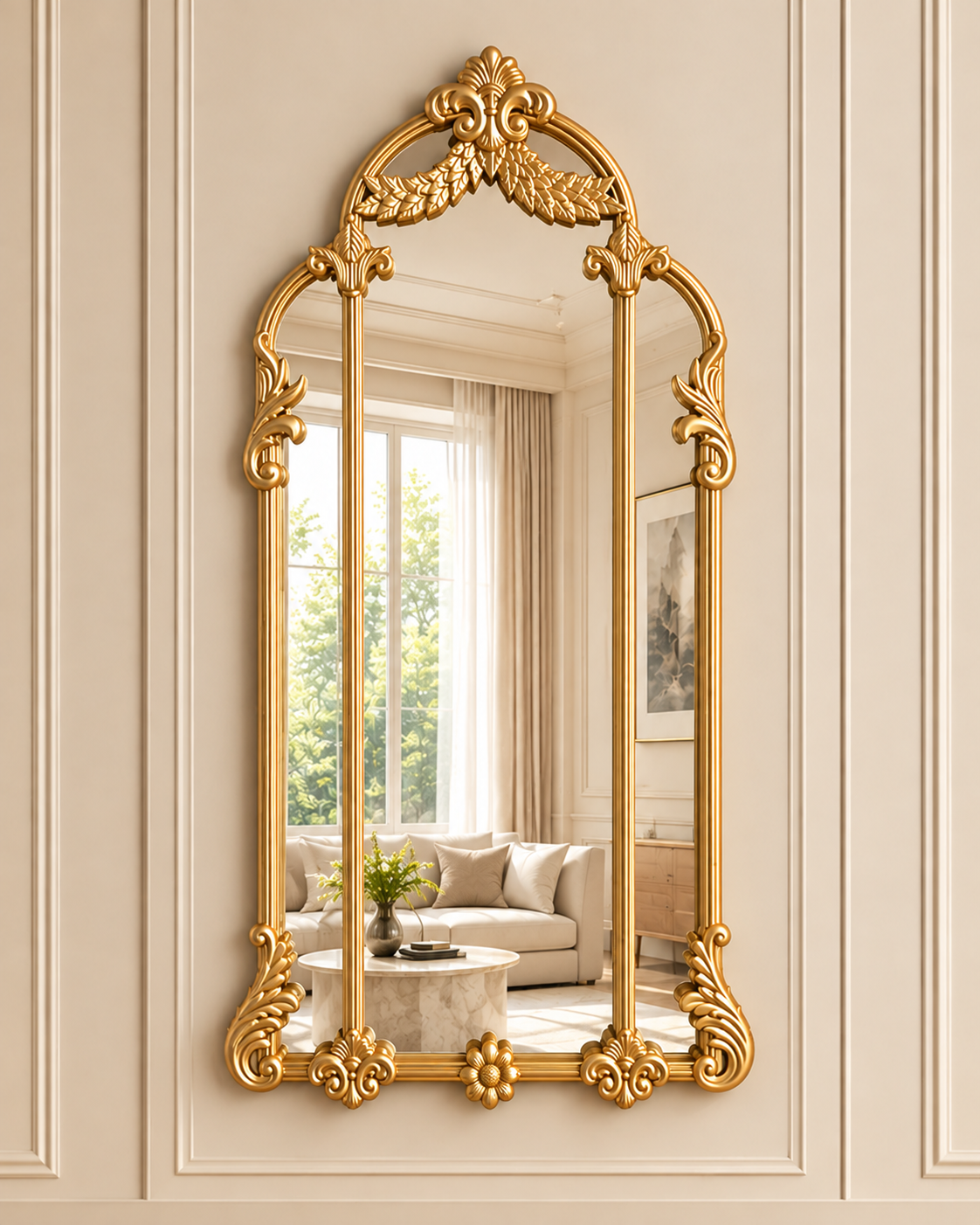 Majestic Arch Designer Wall Mirror For Home & Home Decoration Item