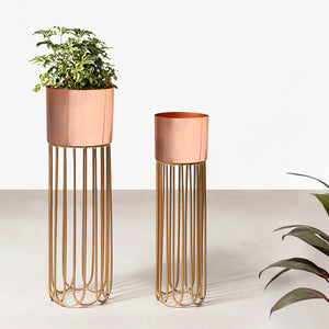 Artisan Arboretum Planters Set of 2 - Rose Gold