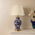 Velvet Indigo Designer Table Lamps for Living Room