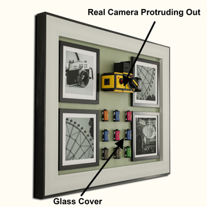 Camera Enthusiasts Pop Art Shadow Box