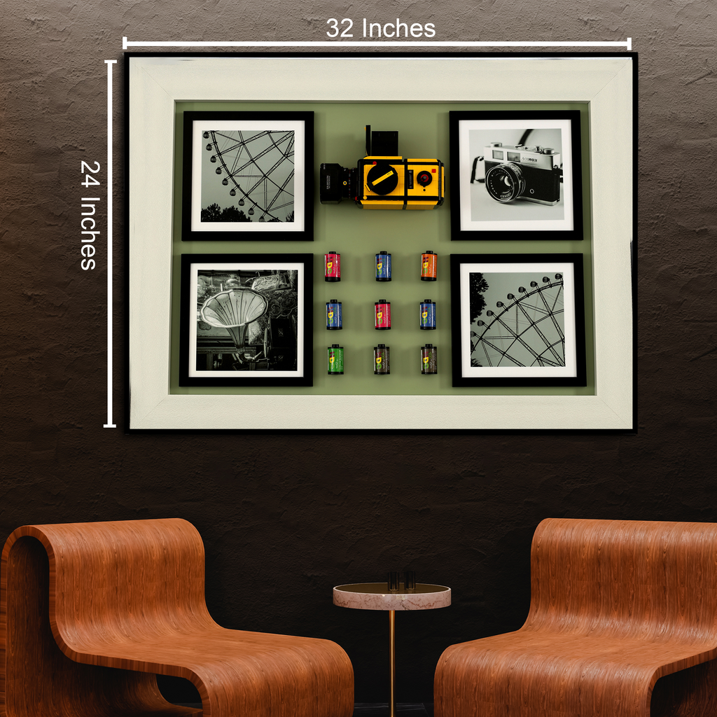 Camera Enthusiasts Pop Art Shadow Box