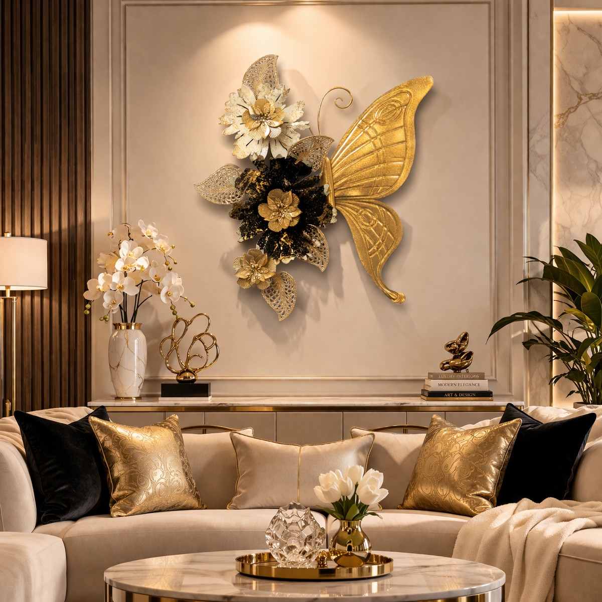 Whimsical Aura Embrace Metal Wall Decor