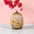 Harvest Glow Handblown Glass Pumpkin Decorative showpiece - Big