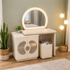 Ivora Bloom Dressing Table & Vanity Set With Mirror & Chair