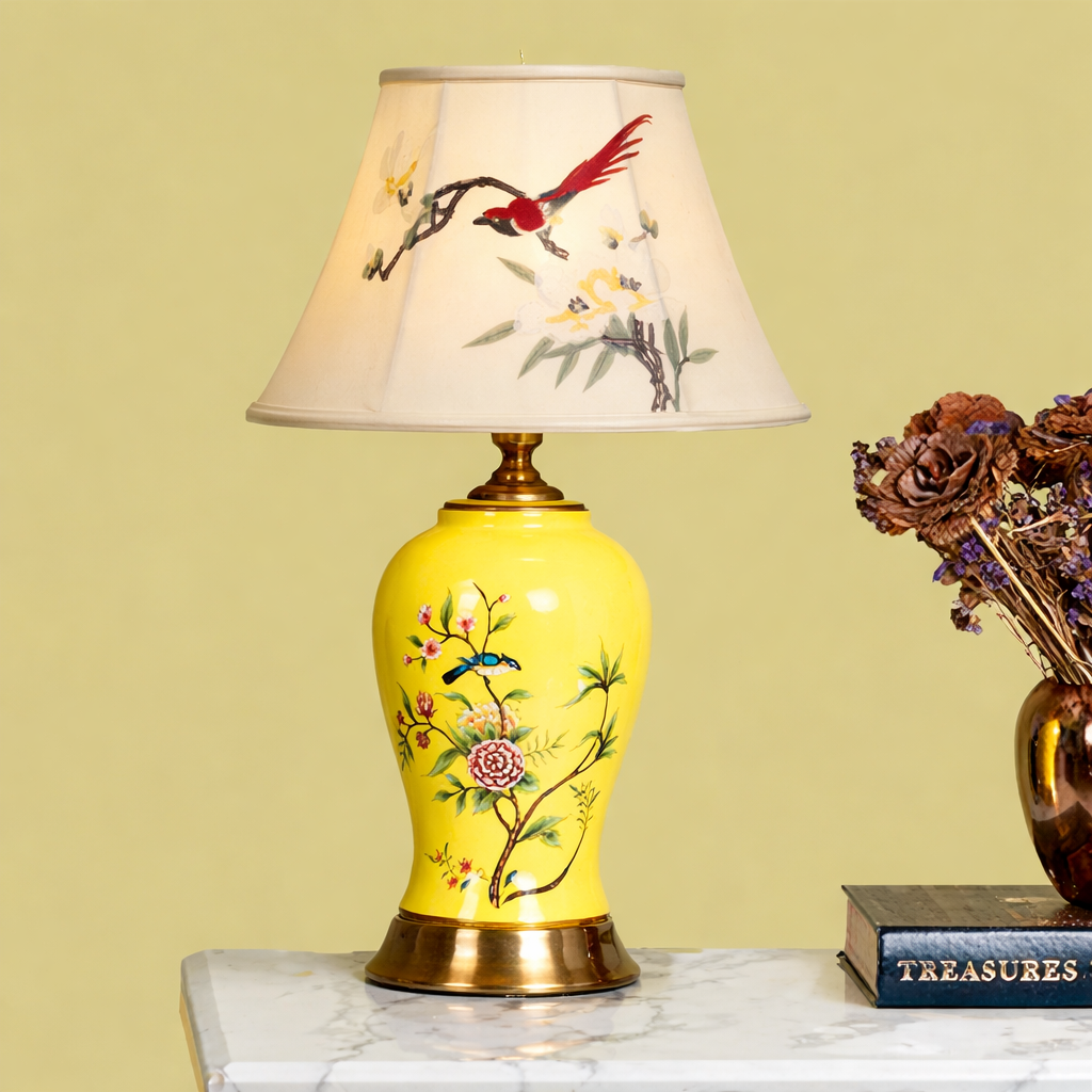 Lustrous Shine Living Room Lamps for Study (Bird Shade)