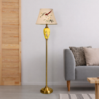 Zurich Modern Tall Floor Lamp for Living Room (Bird Shade)