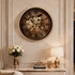 Golden Hour Luxury Designer Watches Wall Clock For Living Room With Moving Gear Mechanism Buy Wall Clock Online - Big (Steel Body)