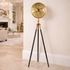 Momentum Dial Tripod Base Luxury Designer Clock With Moving Gear Mechanism