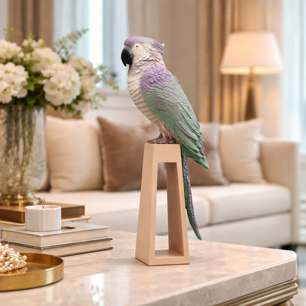 Pastel Parrot Decorative showpiece & Items for Room Decoration
