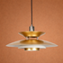 Arctic Wave UFO Pendant For Living Room & Item for Home Decoration - Gold
