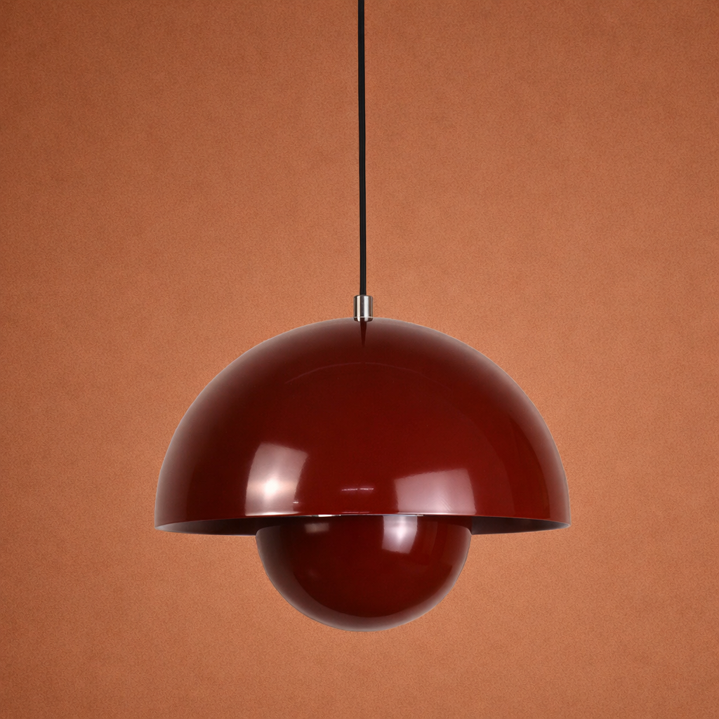 Vibe Dome Pendant Light For Home & Item for Home Decoration - Reddish-Brown