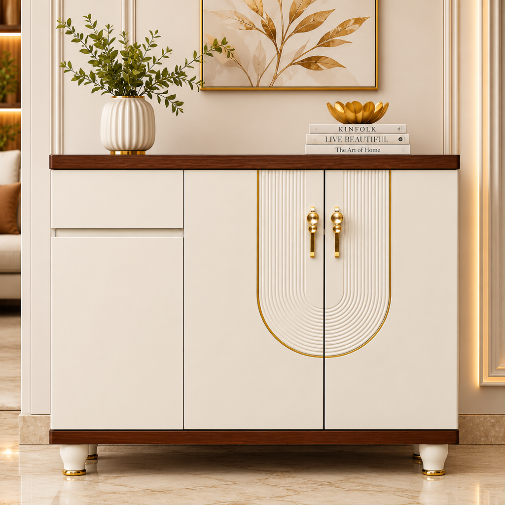 Elm Grace Storage Cabinet and Console Table For Home & Crockery Storage Cabinet / Crockery Unit