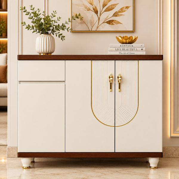 Elm Grace Storage Cabinet and Console Table For Home & Crockery Storage Cabinet / Crockery Unit
