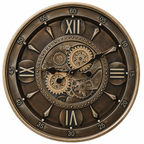 Cedar Hour Luxury Designer Silent Movement Wall Clocks for the Home With Moving Gear Mechanism Buy Wall Clock Online (Steel Body)