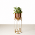 Dripping Luxury Metal Rose Gold Planters - Medium